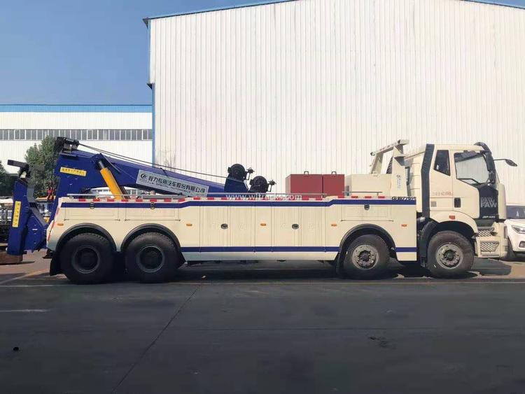 FAW 40 ton sliding rotator wrecker towing truck