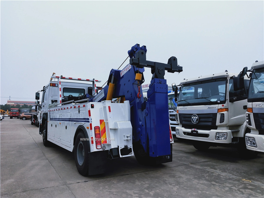HOWO 16 ton heavy wrecker towing trucks