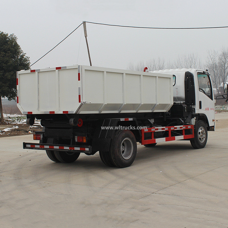 ISUZU ELF 10 cubic meters roll off hook lift garbage dump truck