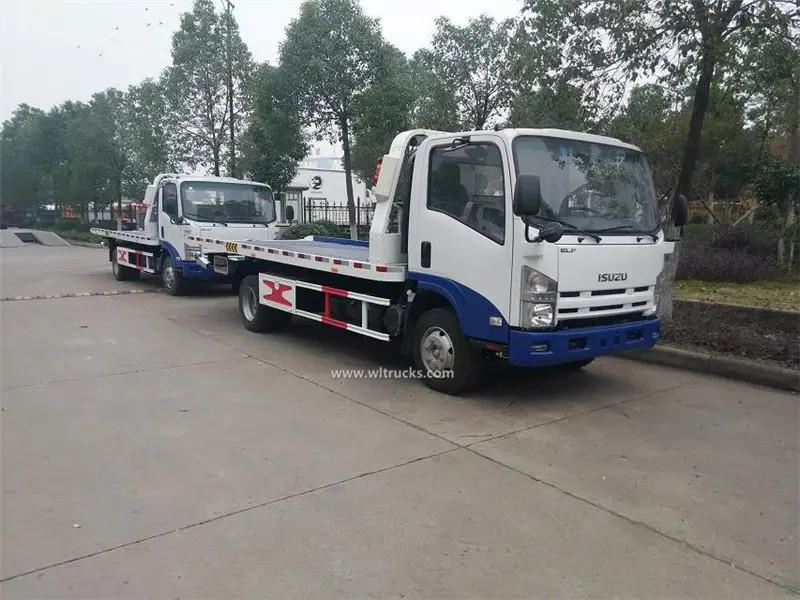 Isuzu 6 ton flat recovery tow truck