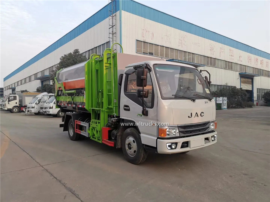 JAC 5000 liters garbage transport truck