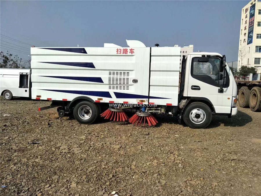 JAC 5cbm asphalt brush sweeper truck