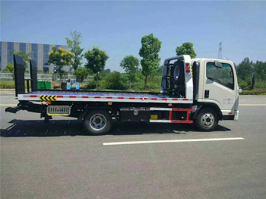 KAMA 3 ton flatbed slide tray wrecker truck