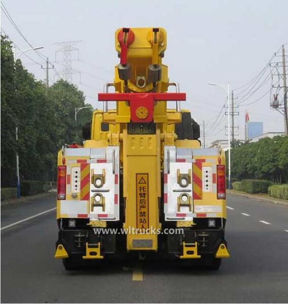 SAIC IVECO GENLVON 50 ton rotator boom crane recovery towing trucks 
