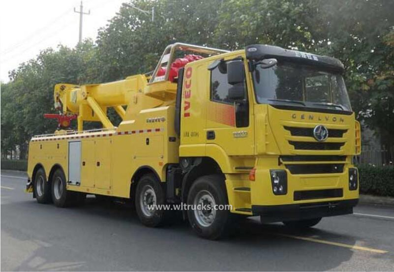 SAIC IVECO GENLVON 50 ton rotator boom crane wrecker