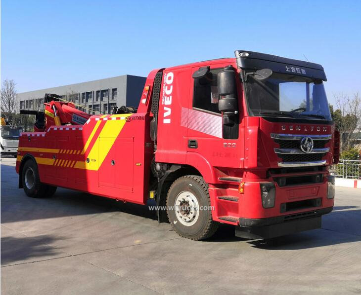 SAIC Iveco Hongyan 16 ton heavy duty wrecker rotator towing truck