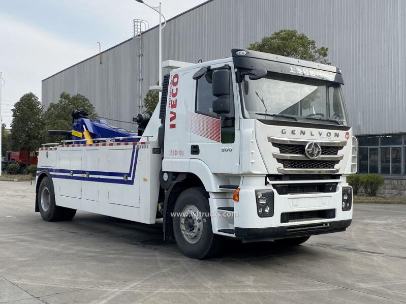 SAIC Iveco Hongyan 16 ton heavy duty wrecker rotator