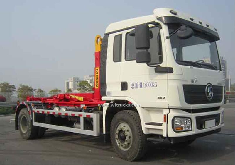 Shacman Delong 12m3 hook lift garbage truck