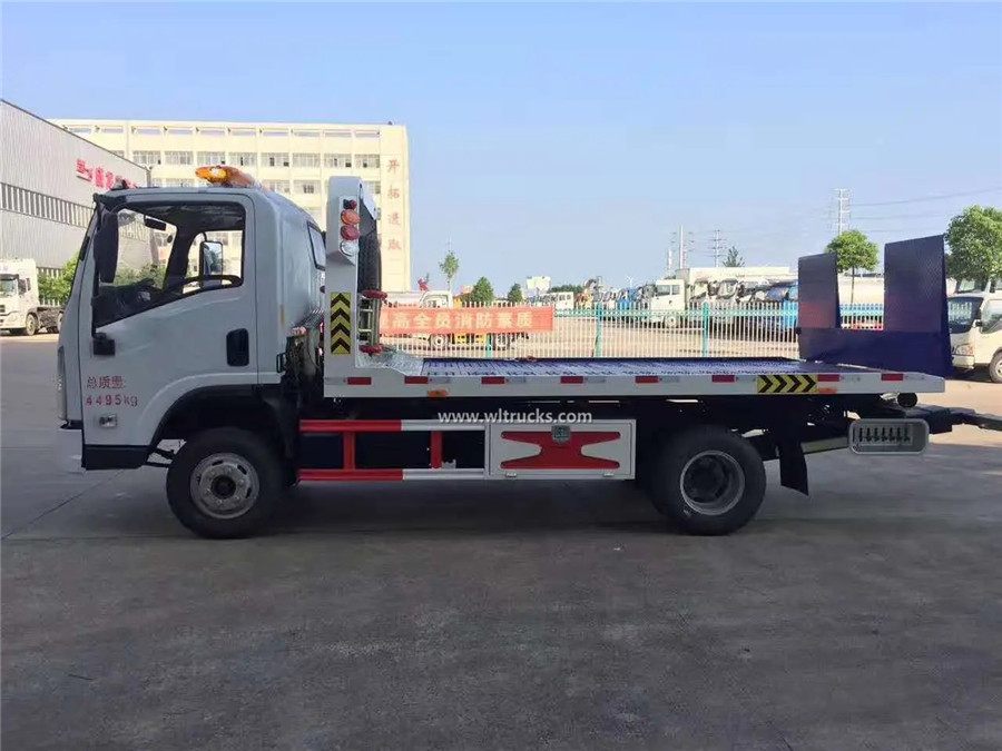 Shacman xuande x9 3t flatbed wrecker tow truck