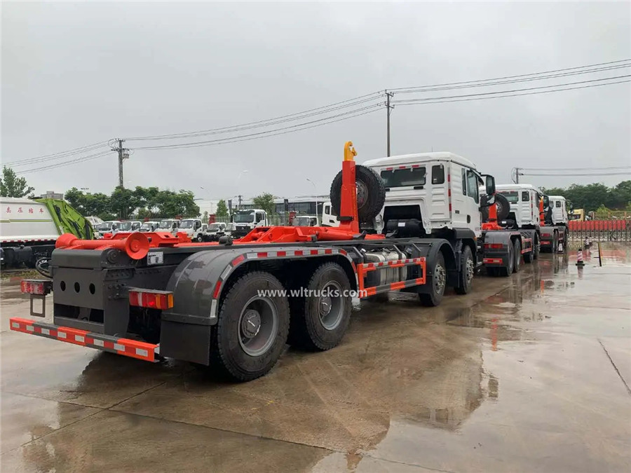 Sinotruk Howo 20-25m3 roll off hook lift garbage dump truck