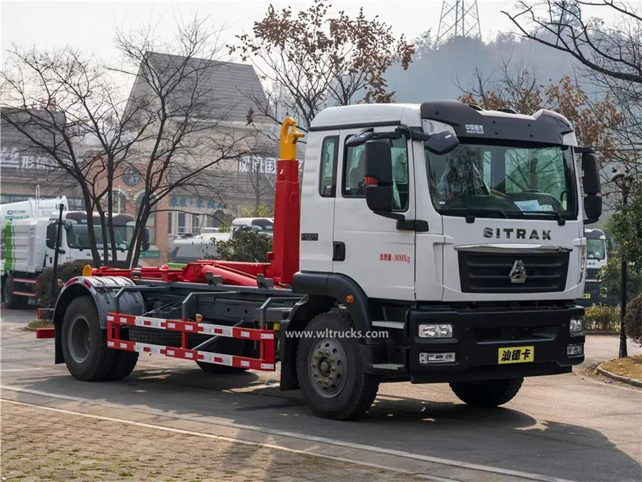 Sinotruk SITRAK 12-15m3 detachable bulk container garbage truck