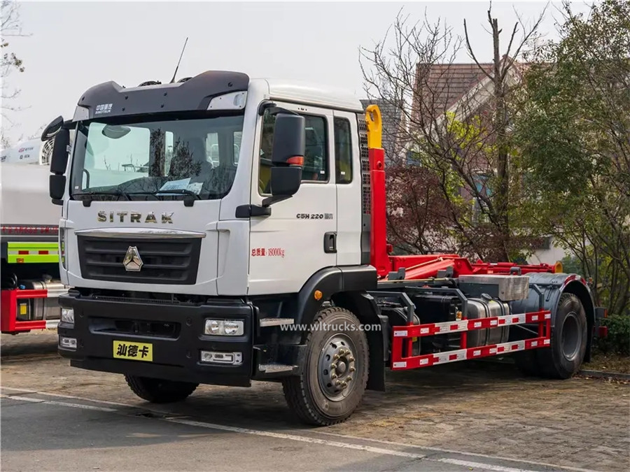 Sinotruk SITRAK 4x4 hook lift garbage trucks