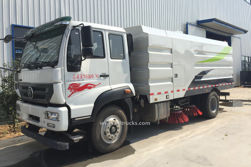 Sinotruk Steyr 10 ton road sweeper truck with fog sprayer