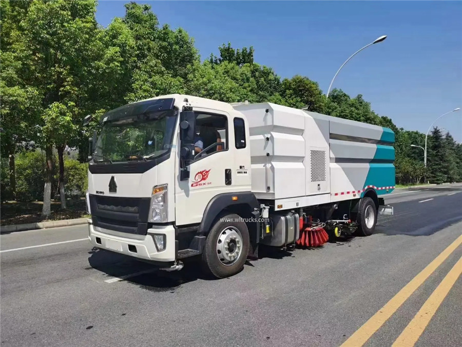 HOWO 16m3 washing and sweeping truck