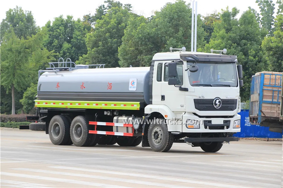 10 tire Shacman Delong M3000 20m3 water delivery truck