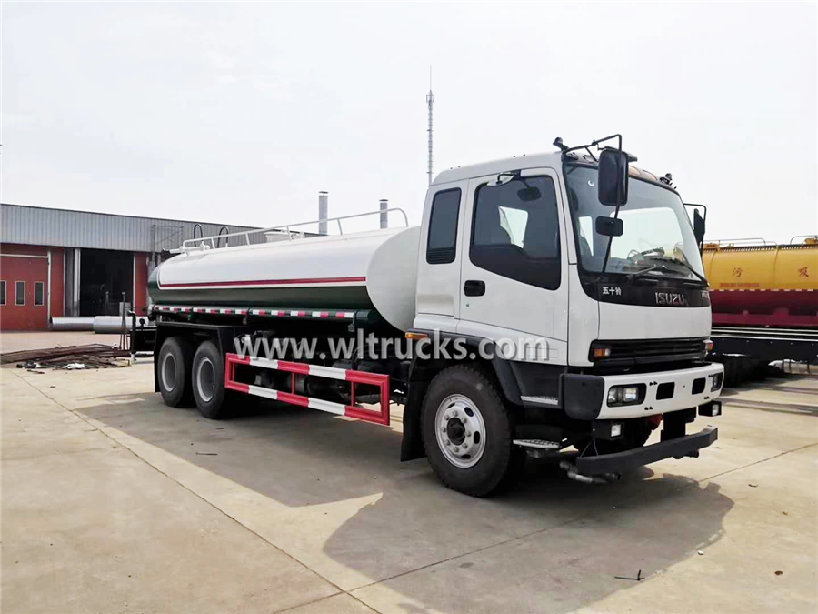 10 wheel ISUZU FVZ 20000liters water bowser tanker