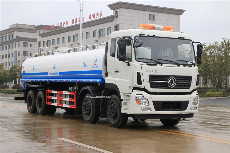 12 tire Dongfeng Kinland 25000L water bladder truck