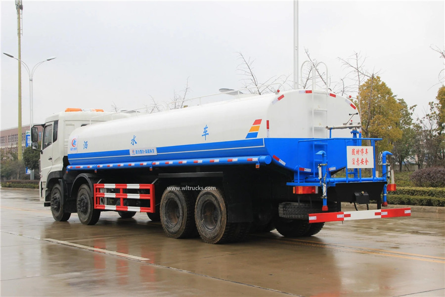 12 wheel Dongfeng Kinland 25000 liters water tanker truck