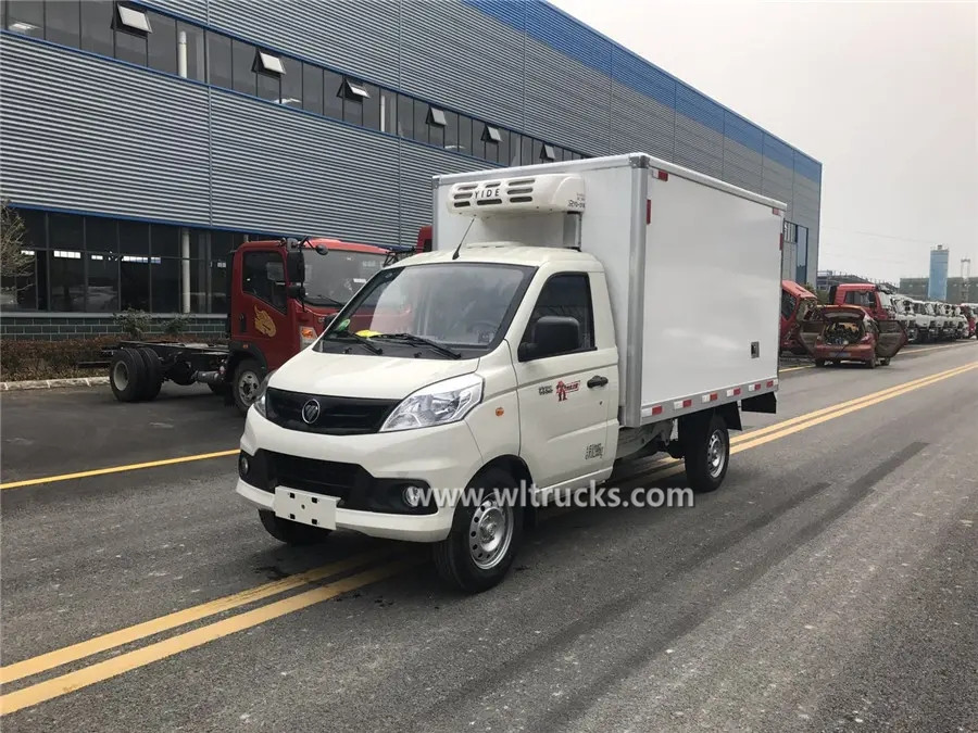 4 wheel Foton mini refrigerator truck