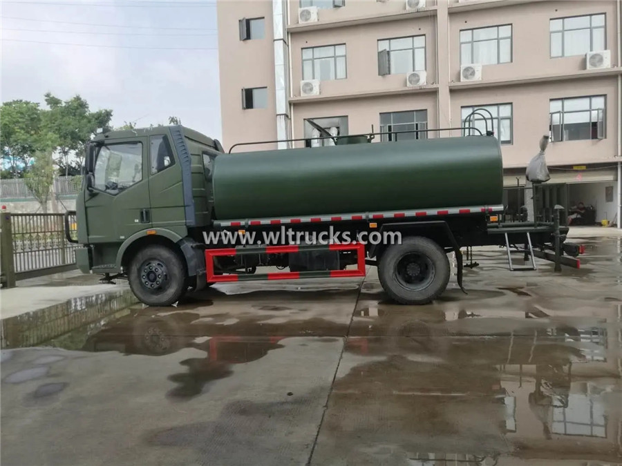4WD FAW 10000liters Full drive drive military water tanker truck