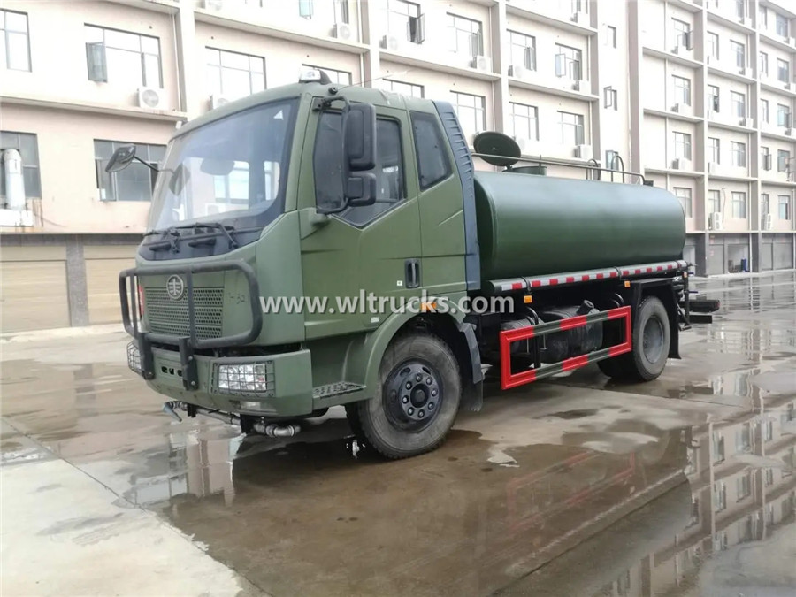 4x4 FAW 10m3 All wheel drive army water truck