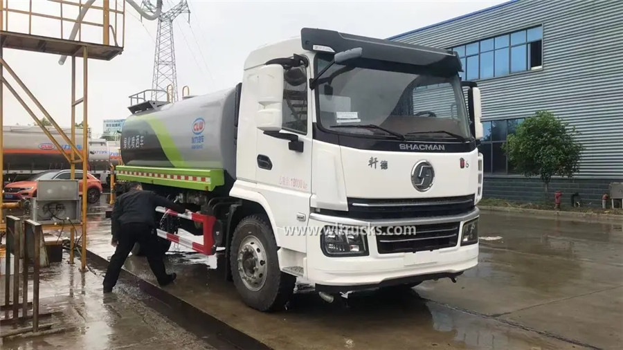 6 tire Shacman Xuande 16000liters water bowser tanker