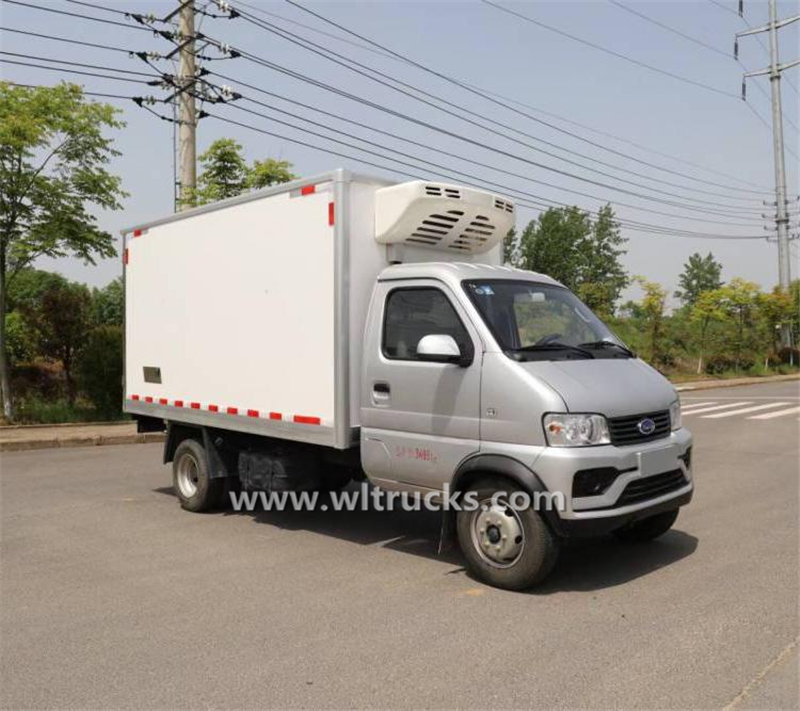 6 tyre Chery petrol mobile refrigerated truck