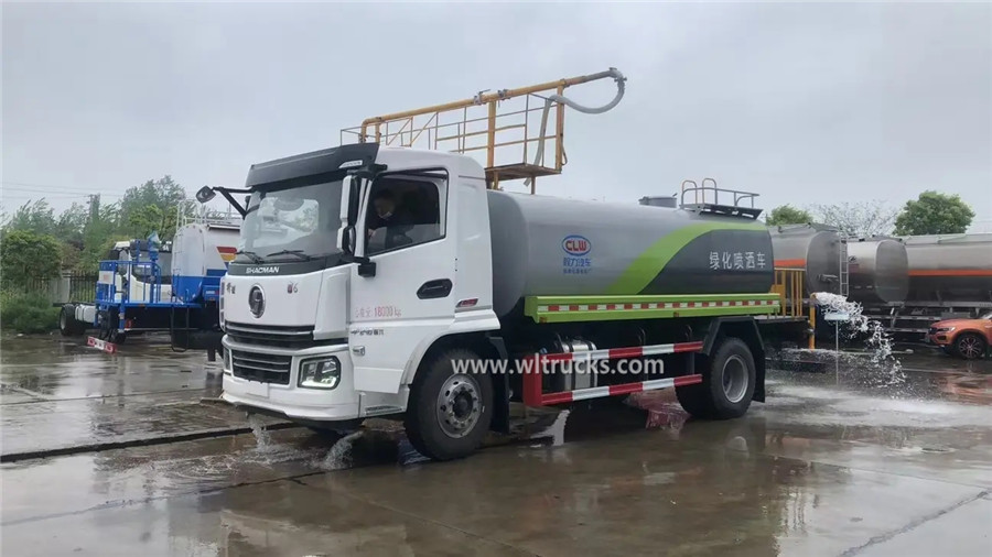 6 tyre Shacman Xuande 16000L water sprinkler truck