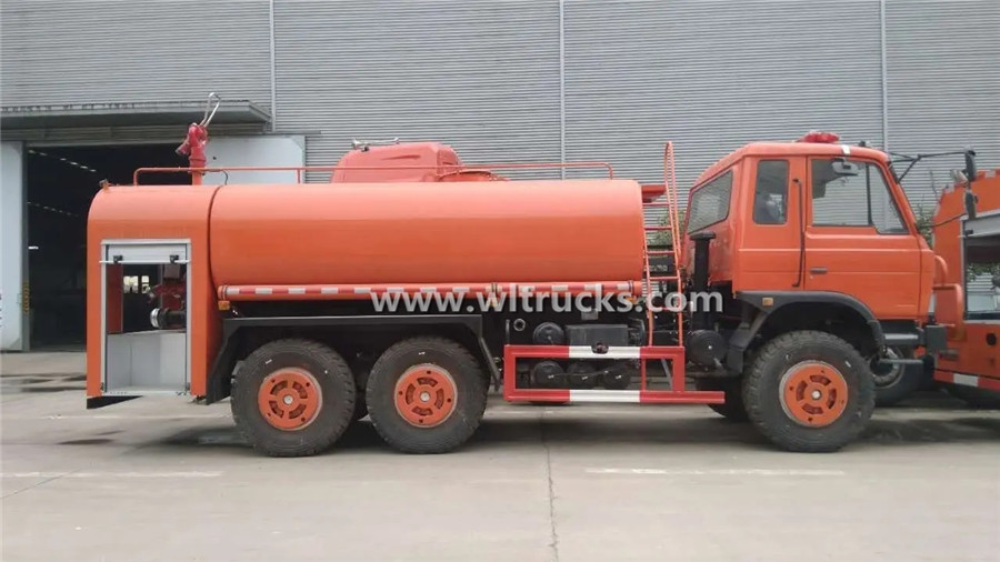 6x6 Dongfeng 12000liters fire fighting water tank truck