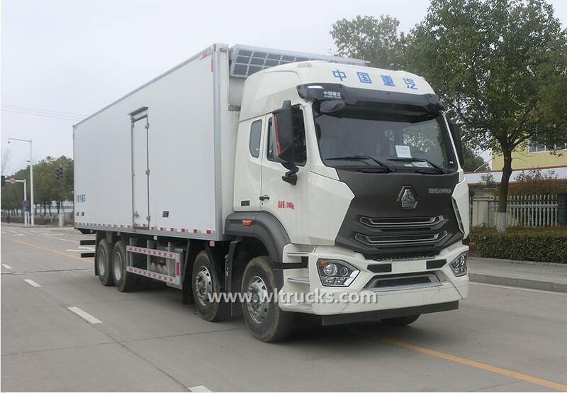 8X4 Sino Hohan 30 ton reefer container truck