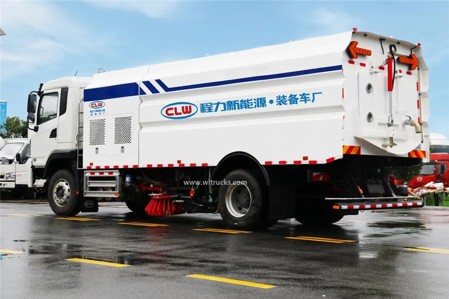 BYD 15cbm electric road washing and sweeping truck