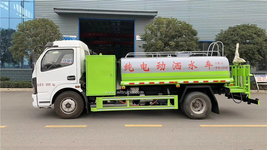 Dongfeng 5m3 full electrical water bowser tanker