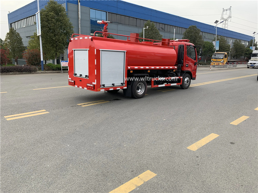 Dongfeng 4m3 water tank fire truck