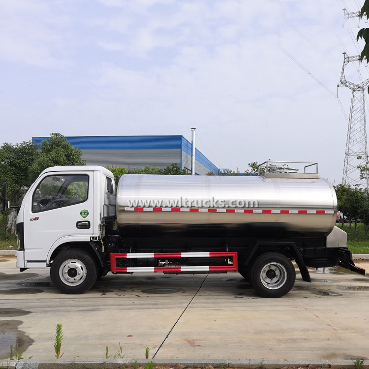 Dongfeng 5000liters stainless steel water tank truck