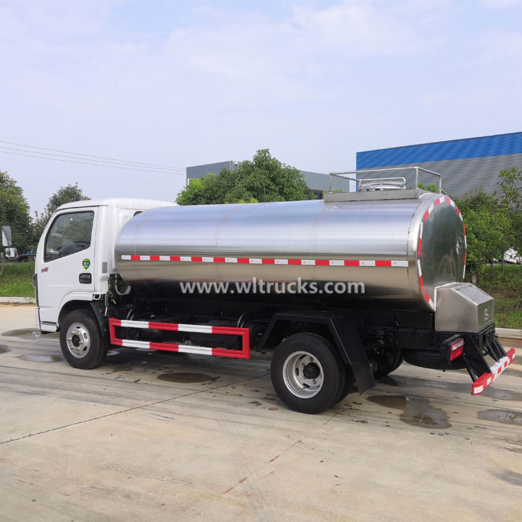 Dongfeng 5cbm stainless steel water tanker