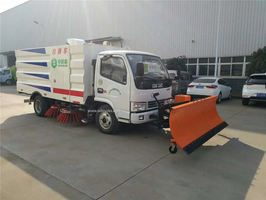 Dongfeng 5cbm street snow sweeper truck