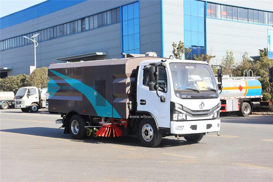 Dongfeng 5m3 street washing and sweeping truck
