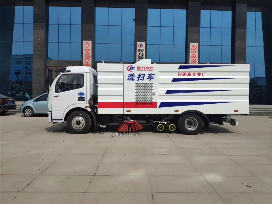 Dongfeng 8 ton street washing and sweeping truck