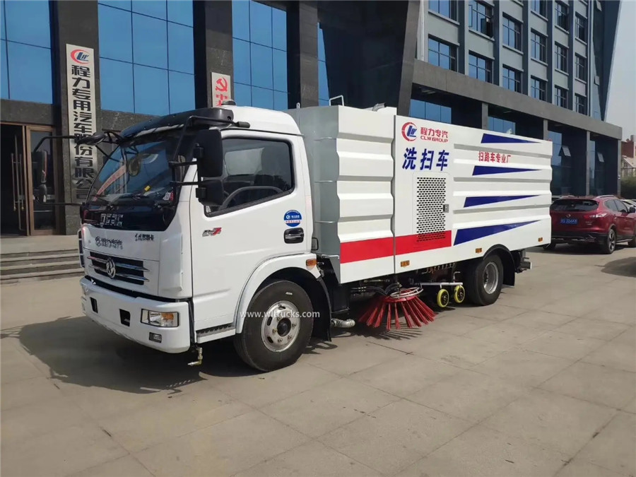 Dongfeng 8cbm road washing and sweeping truck