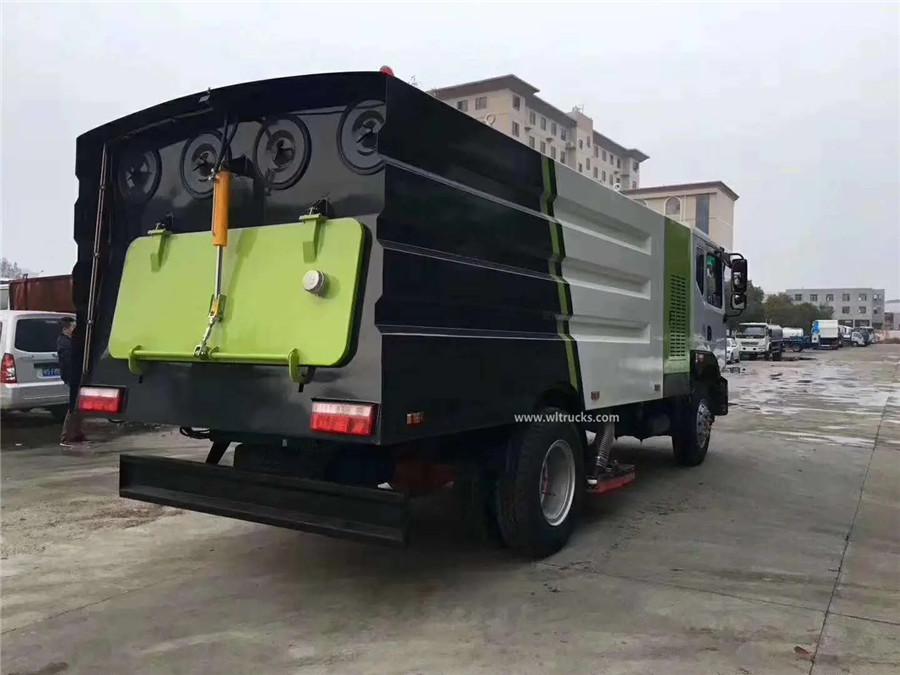 Dongfeng D9 Duolika 10 ton vacuum cleaner street sweeper