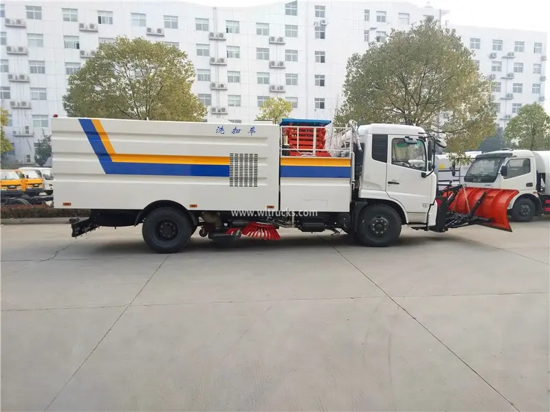 Dongfeng Kinrun 15cbm street snow sweeper truck