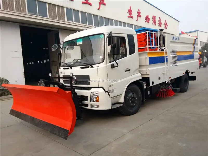 Dongfeng Kinrun 15m3 road snow sweeper truck