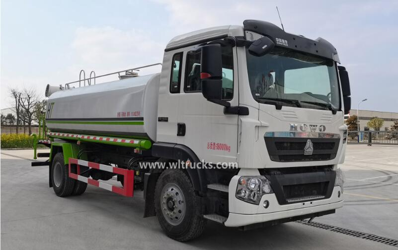 Euro 5 Howo 15000liters water truck