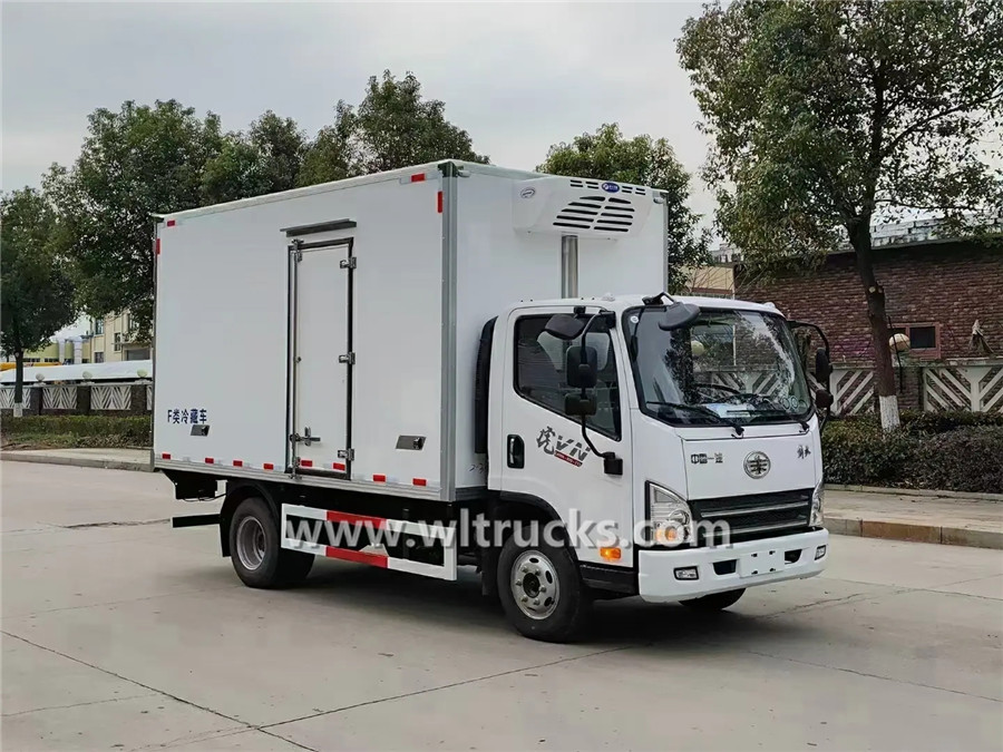 FAW 4mt cooling box truck