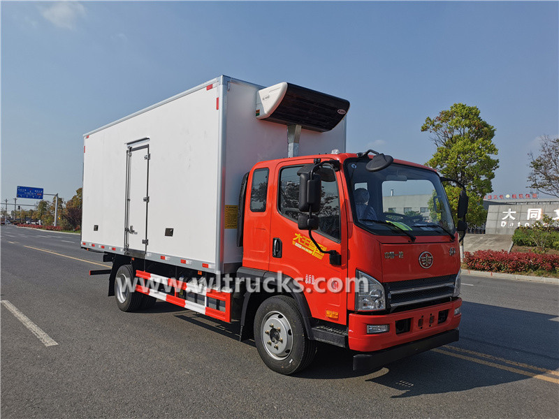 FAW 8mt freezer delivery truck