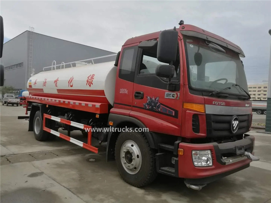 Foton Auman 15 ton water bowser truck