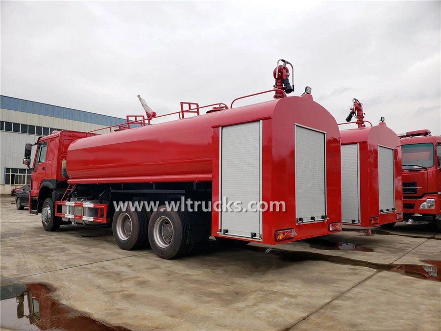 HOWO 16000L fire fighting water truck