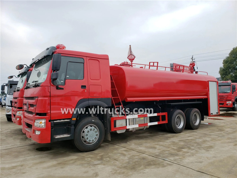 HOWO 16000liters fire water truck