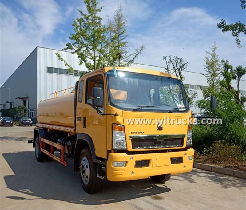 Howo 12000 liters water bowser truck