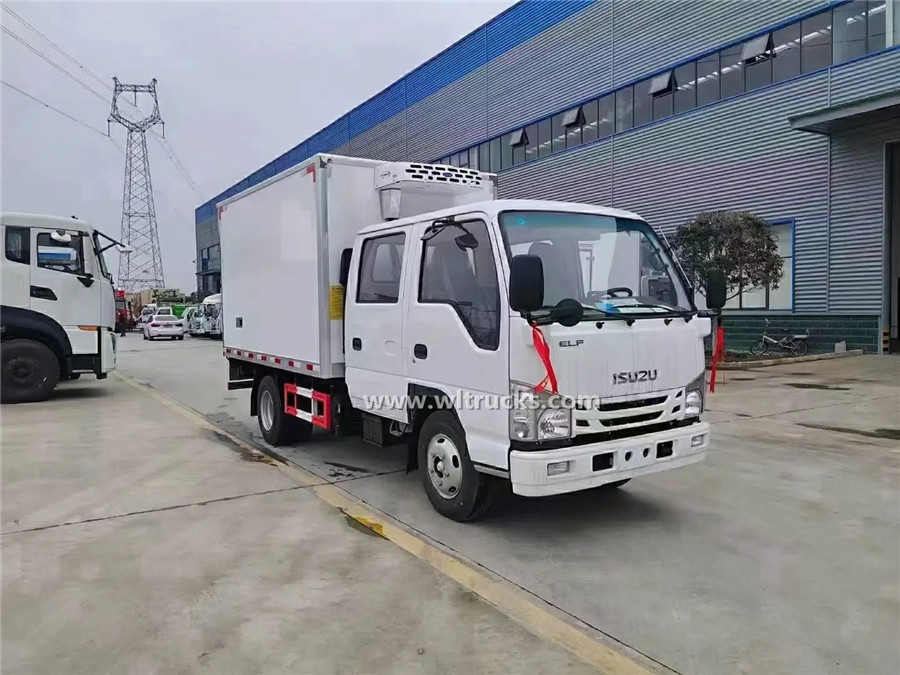 ISUZU 100P Double row cab 3mt freezer and refrigerator truck